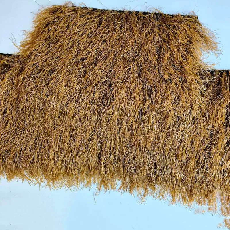 Artifical Plastic Thatch Mat Mexican Straw Tiki Roof Natural Thatch Roll For Pavilion Garden Bar Synthetic Simulation Plant