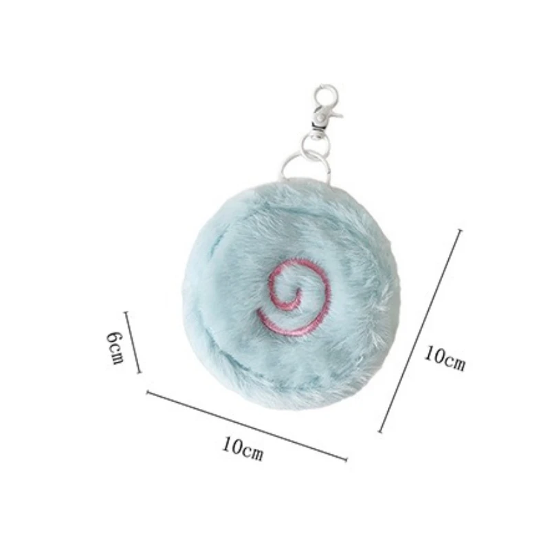 Ins Style Small Fish Cake Plush Cake Bag Student Bluetooth Earphone Storage Bag Zero Wallet High-value Backpack Hanging Bag New