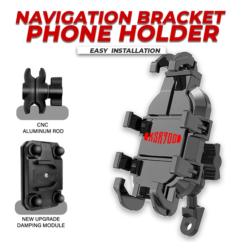 Motorcycle Phone Holder Riding Navigation Bracket Shockproof For YAMAHA YBR125 TRACER XSR 700 900 FJ07 FJ09 MT09 Accessories
