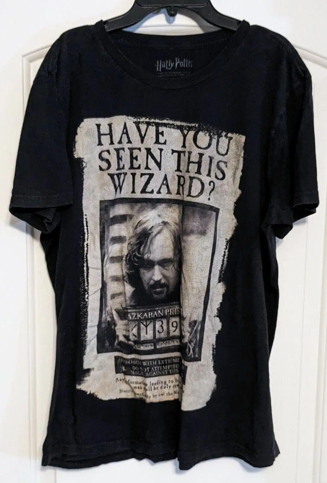 Sirius Black Have You Seen This Wizard Prisoner of Azkaban T Shirt XL