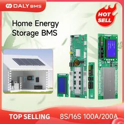 DALY BMS 100A 200A Inverter Home Energy StorageBMS LiFePo4 8S 24V 16S 48V Battery BMS Household Energy