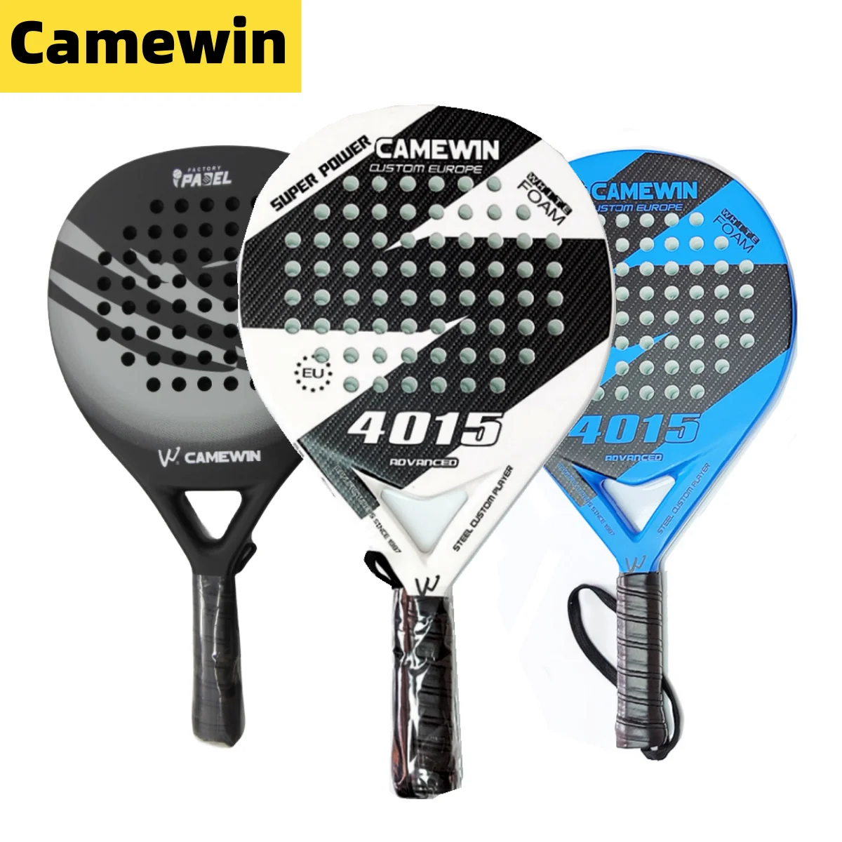 Camewin Paddle Racket Adult Prefessional Carbon Fiber Soft EVA Face Tennis Paddle Racquet Racket with Padle Bag Cover 2024 New