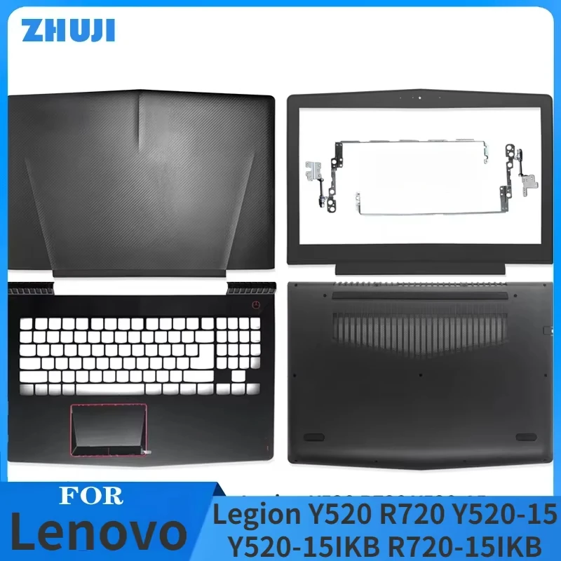 

New Laptop LCD Back Cover/Front Bezel/Hinges/Palmrest/Bottom Case For Lenovo Legion Y520 R720 Y520-15 Y520-15IKB R720-15IKB IBKN