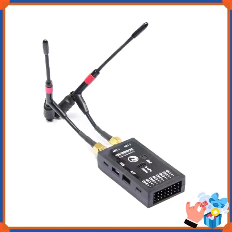 Receptor RC compacto TBS Crossfire 8CH Diversity RX de largo alcance Estabilidad de señal mejorada Compatible con múltiples modelos RC