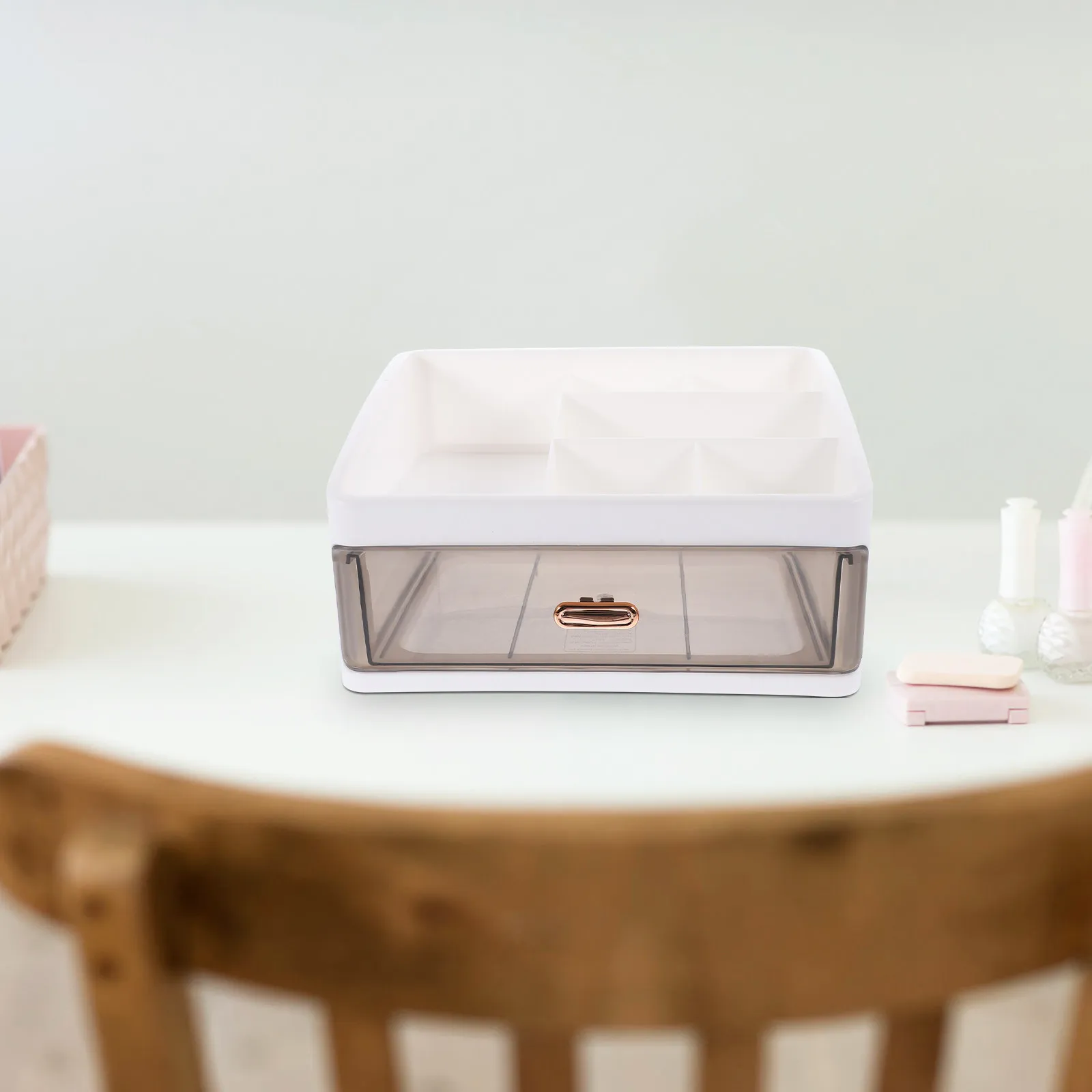 

Настольный органайзер PP с разделителями для хранения канцелярских принадлежностей, мелочей, косметики, украшений, лент, линеек, резаков, ручек