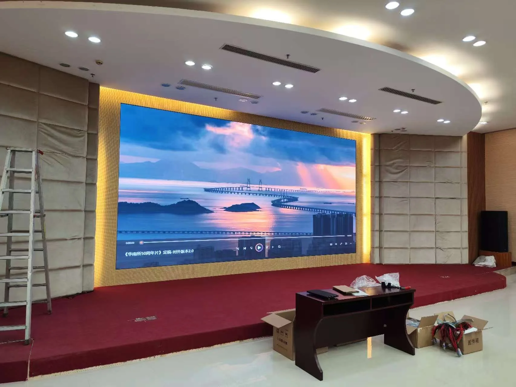 Cheap High Definition Ultra-thin Fixed Installation P2.5 Anti-collision Led Display Screen for Indoor Video Wall