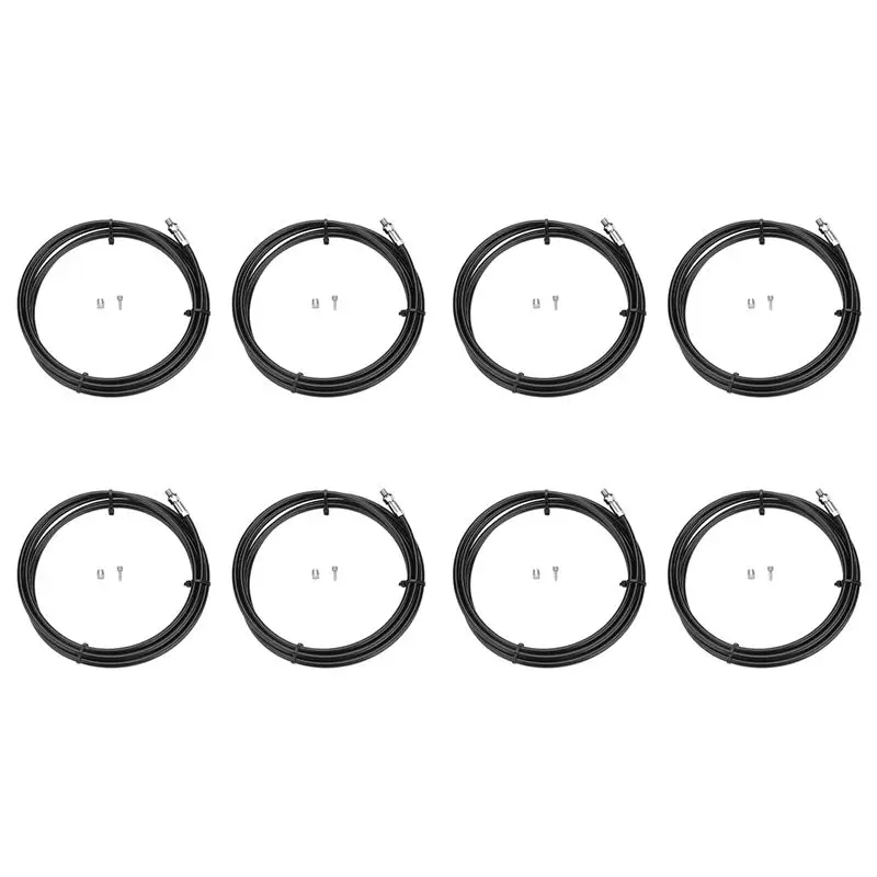 CGDS-8Pcs 2M Bicycle Hydraulic Disc Brake Hose Set Oil Tube Olive Connector Insert Bike Shift Cable Housing For Avid E5 E9 Er