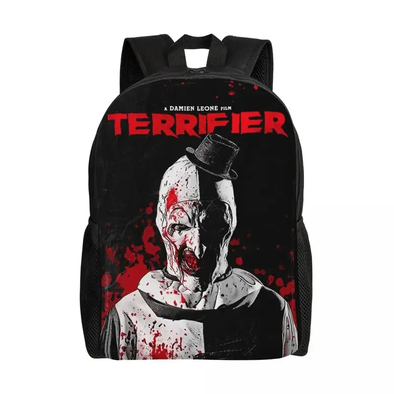 Terrifier Movie Travel Backpack Women Men School Computer Bookbag Horror Halloween Clown College Student Daypack Bags