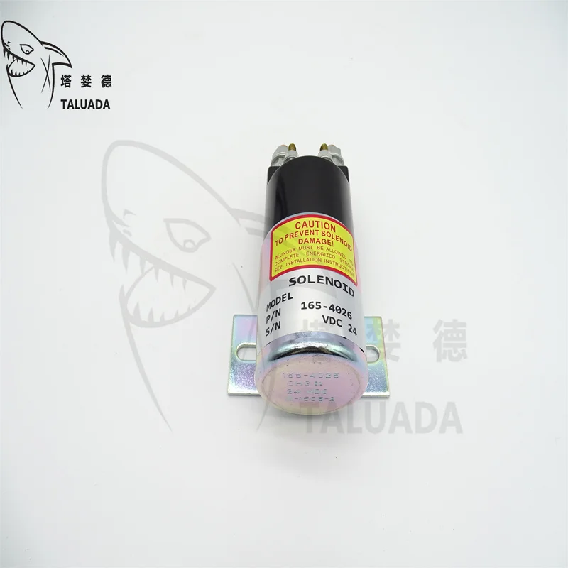 Katup solenoid pemutus bahan bakar E312C E320C E320B E312C suku cadang ekskavator flameout katup solenoid 4 pin 165-4026
