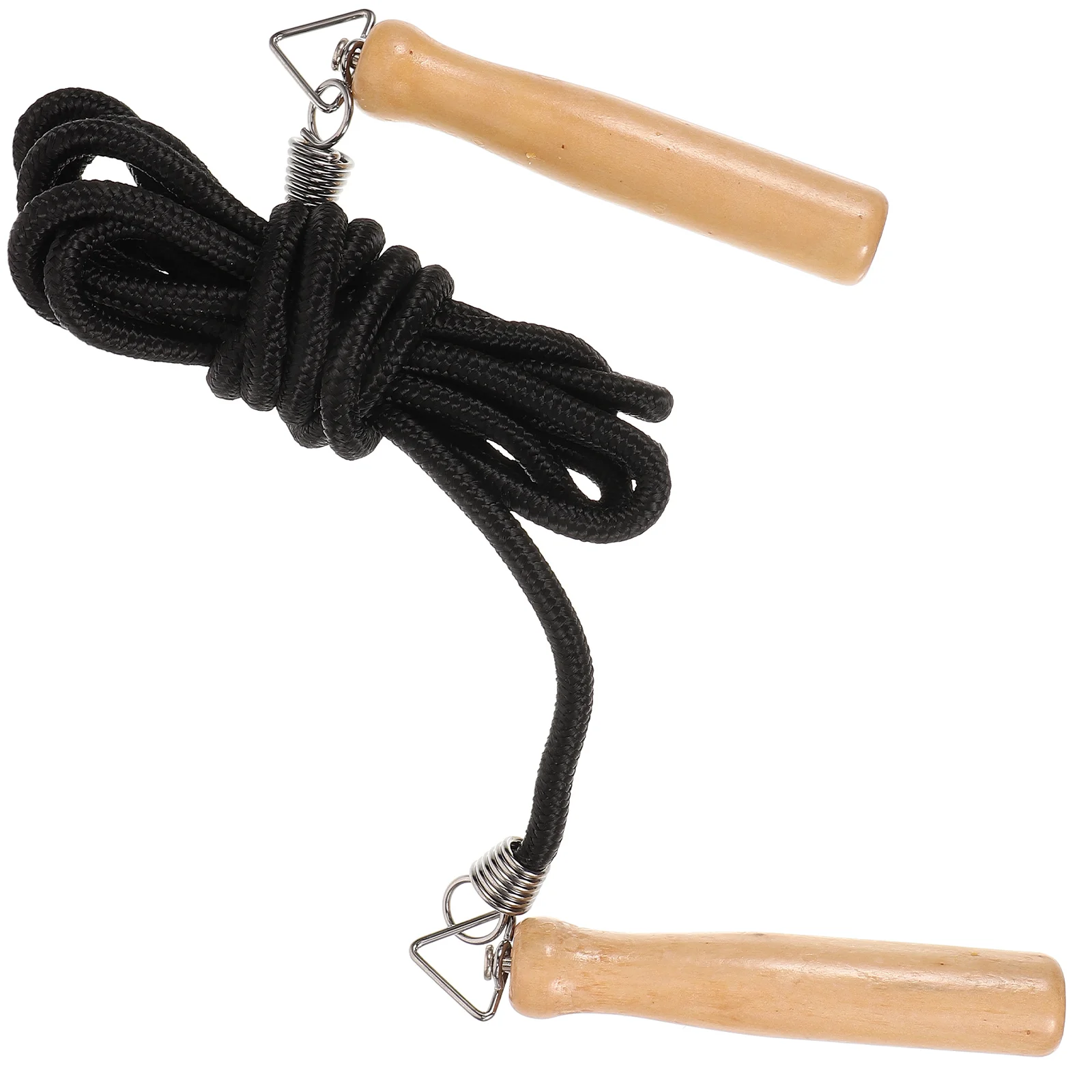 

Spring Wooden Handle Skipping Rope Fitness Jumping Adult Polypropylene Handles Weighted