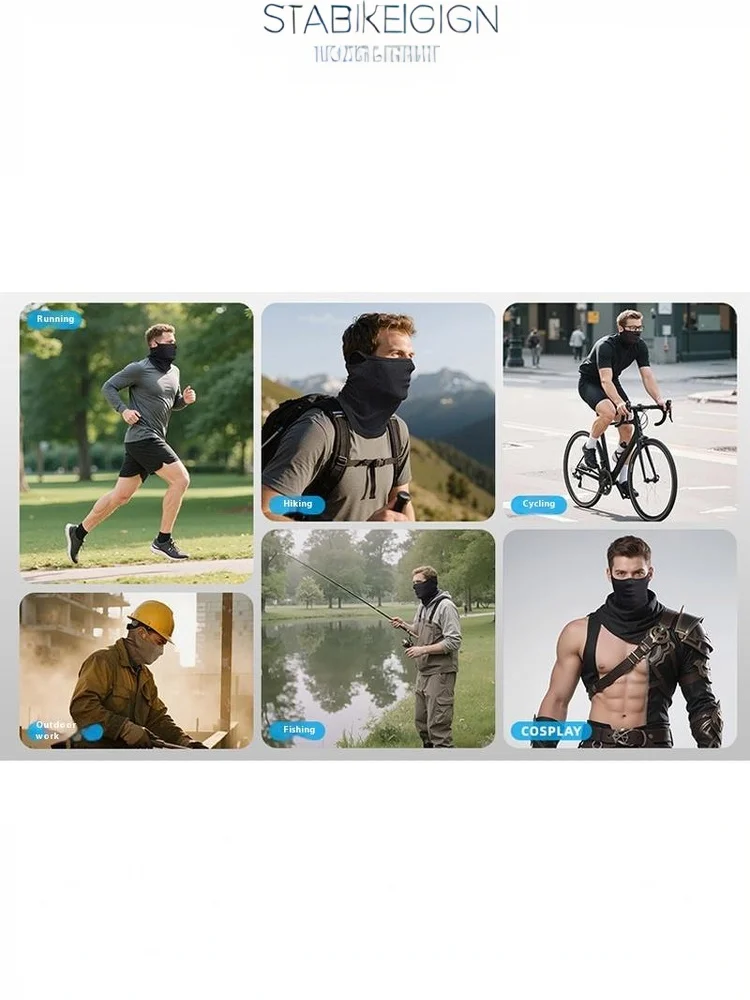 AliExpress Velishy Autumn/Winter Sport Bandana Cycling Bike Hanging Ear Face Cover Reusable Masks Hiking Camping Neck Gaiter Scarf