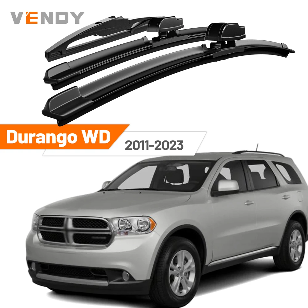 

Для Dodge Durango WD 2011-2023 2012 2013 2014 2015 2016: Комплект передних и задних щеток стеклоочистителя (дворников) для лобового стекла, аксессуары