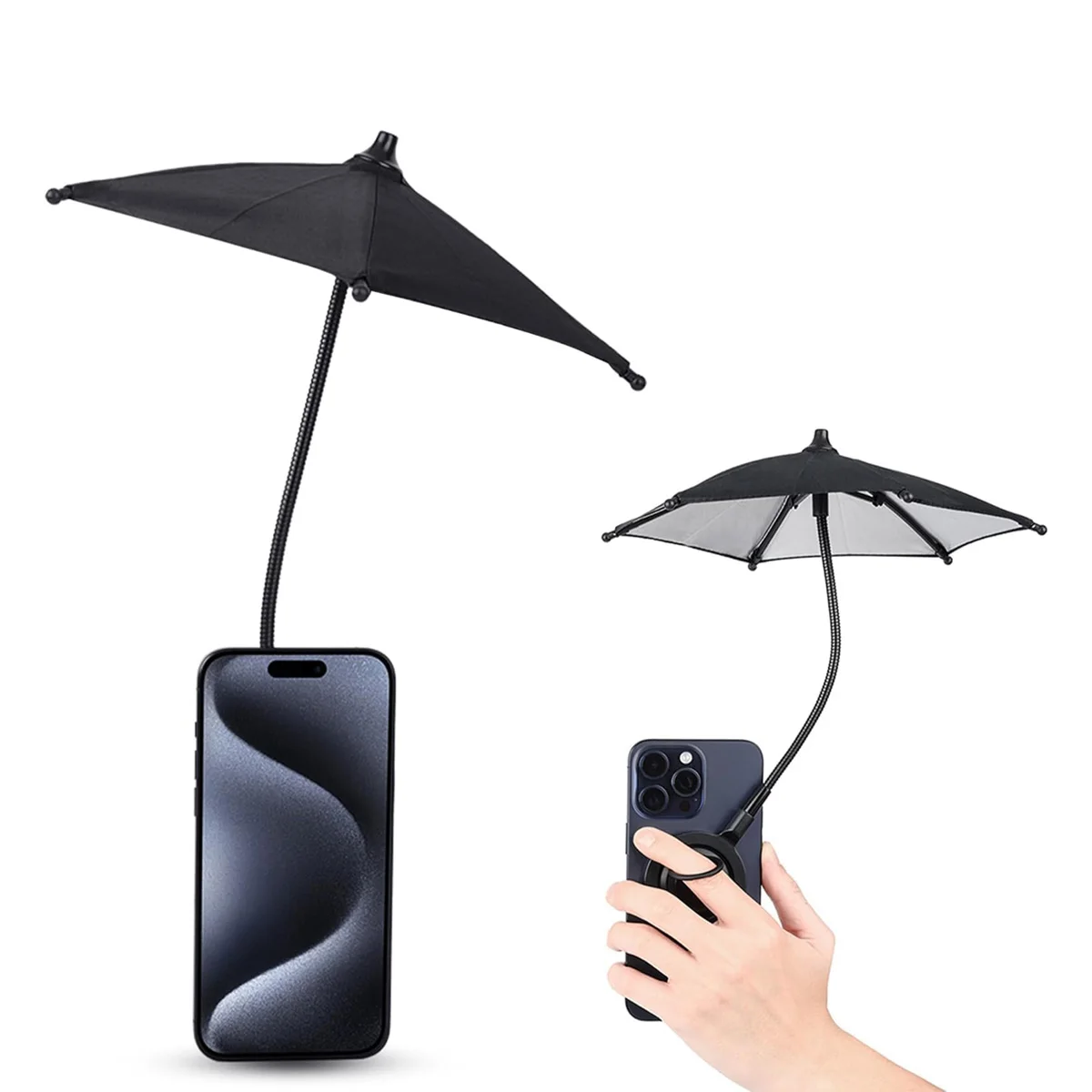  ANKNDO Магнитный зонт для телефона, универсальный солнцезащитный козырек для мини-загара, совместимый с сотовым телефоном Magsafe iPhone/Android/iPad ANKNDO Магнитный зонт для телефона, универсальный солнцезащитный козырек для мини-загара, совместимый с сотовым телефоном Magsafe iPhone/Android/iPad