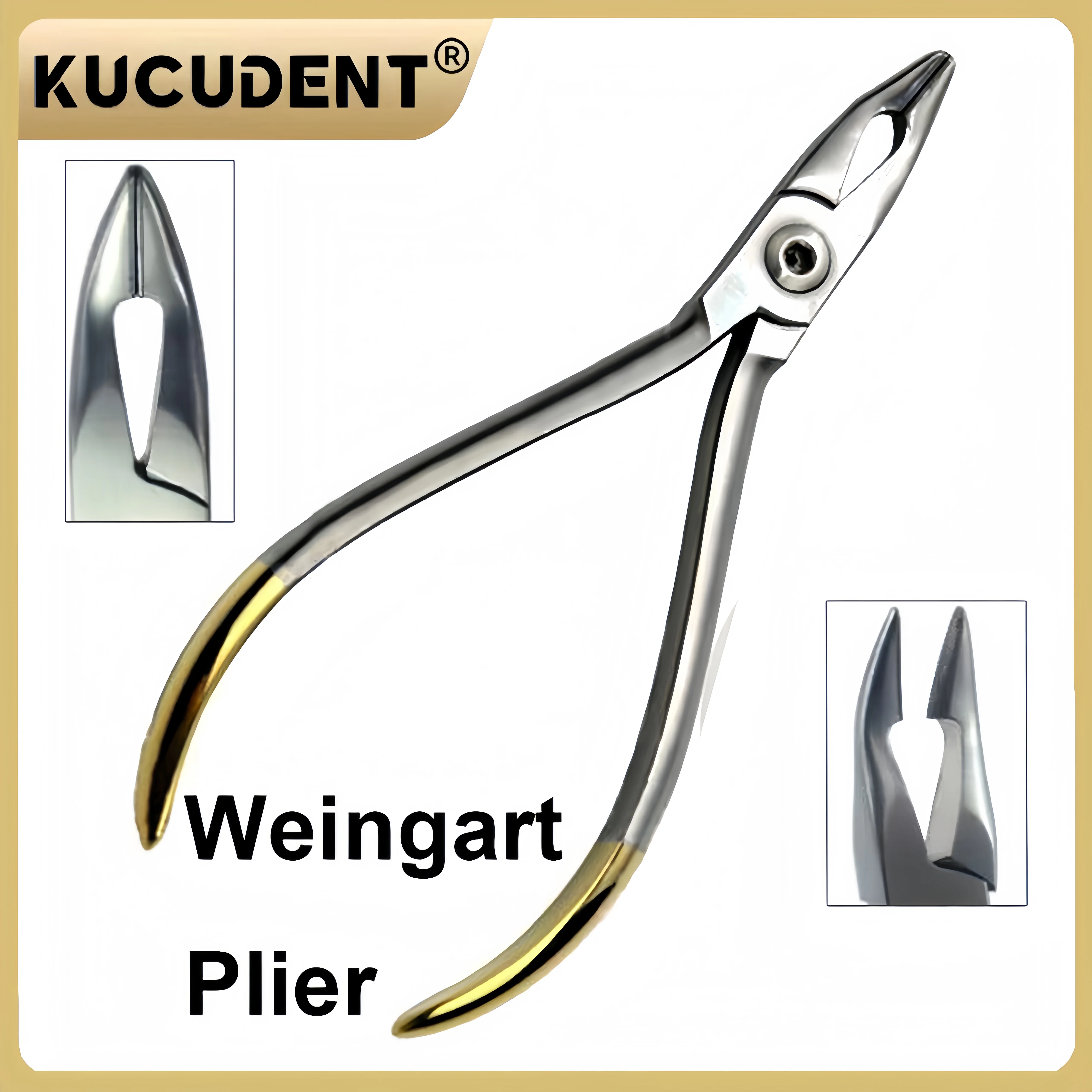 

1 PC Professional Weingart Orthodontic Pliers Stainless Steel Arch Bending Forceps with Special Tip Design for Dental Lab