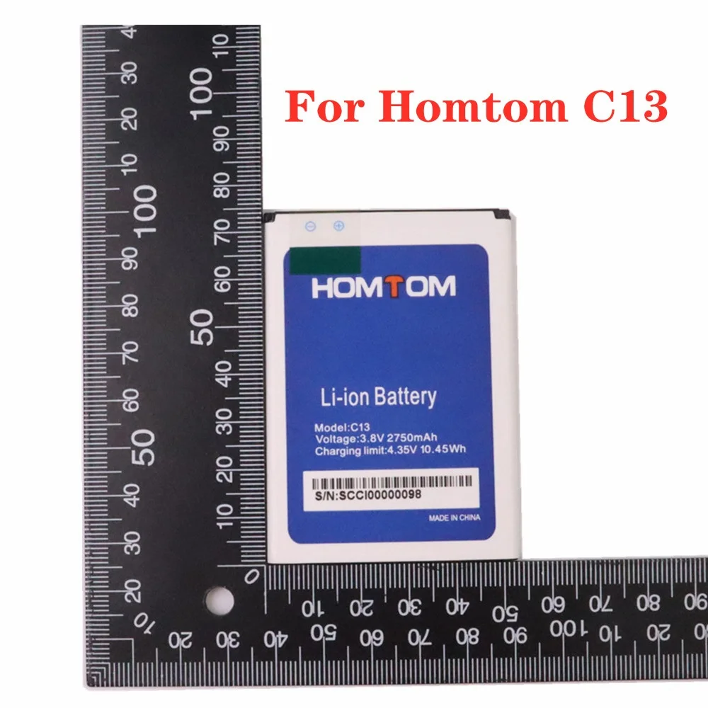 

For HOMTOM C13 C 13 Battery 2750mAh High Capacity Mobile Phone Replacement Bateria Batteries