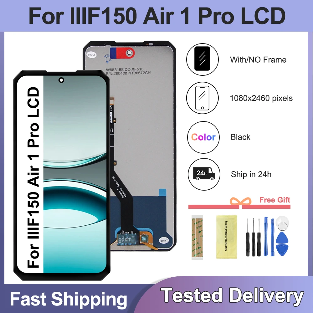 6.5'' LCD Display+Touch Screen Digitizer Assembly Replacement for Oukitel IIIF150 Air1 pro B2 pro B2 Ultra Display
