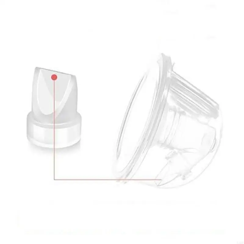 54DF 2 قطعة صمامات سيليكون إدراج شفة مع الحجاب الحاجز يجب الحصول عليها لضخ الثدي