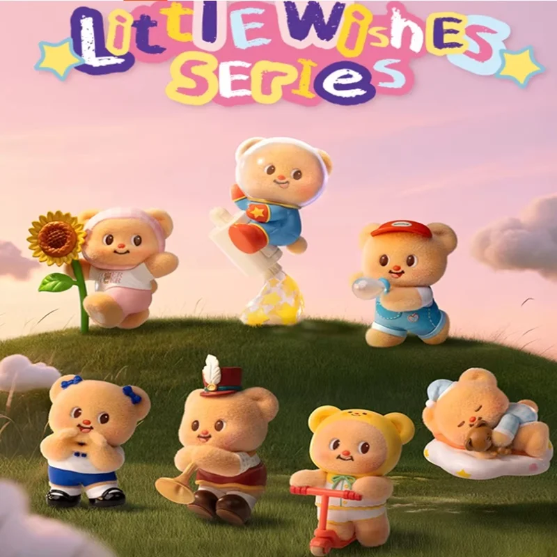 

52TOYS Butter Bear Little Series Flocked Blind Box Figure Trendy Toy Decoration Collectible Gift For Kids And Toy Fans