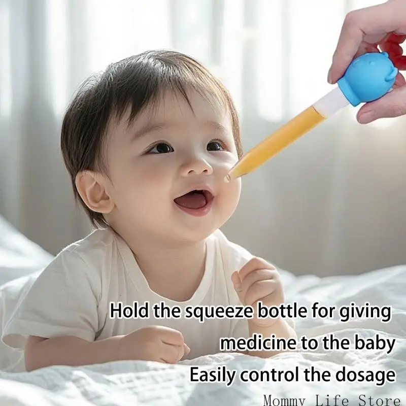 موزع سائل للرضع مع طرف من السيليكون الناعم وقياس دقيق ومكون PP آمن لحديثي الولادة #5