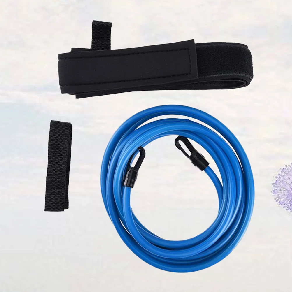 

1Set Swim Resistance Band Kit Blue Full Body Toning Exercise Tool for Strength Training Pool Fitness Swim Resistance Training