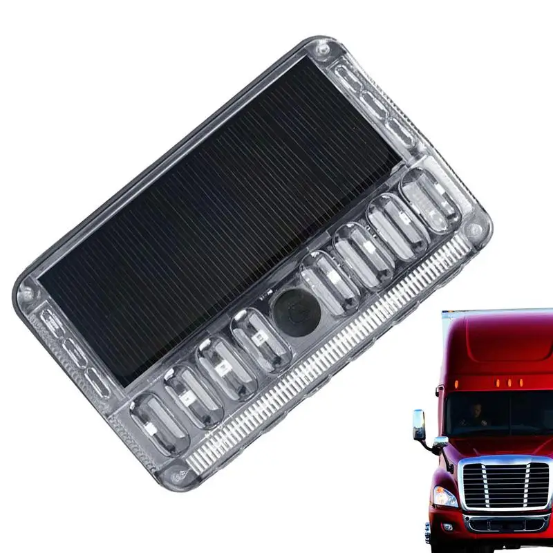 Cars warning light Multi-Mode solar charging LED side lamp anti-collision drive safety waterproof lights for cars accessories