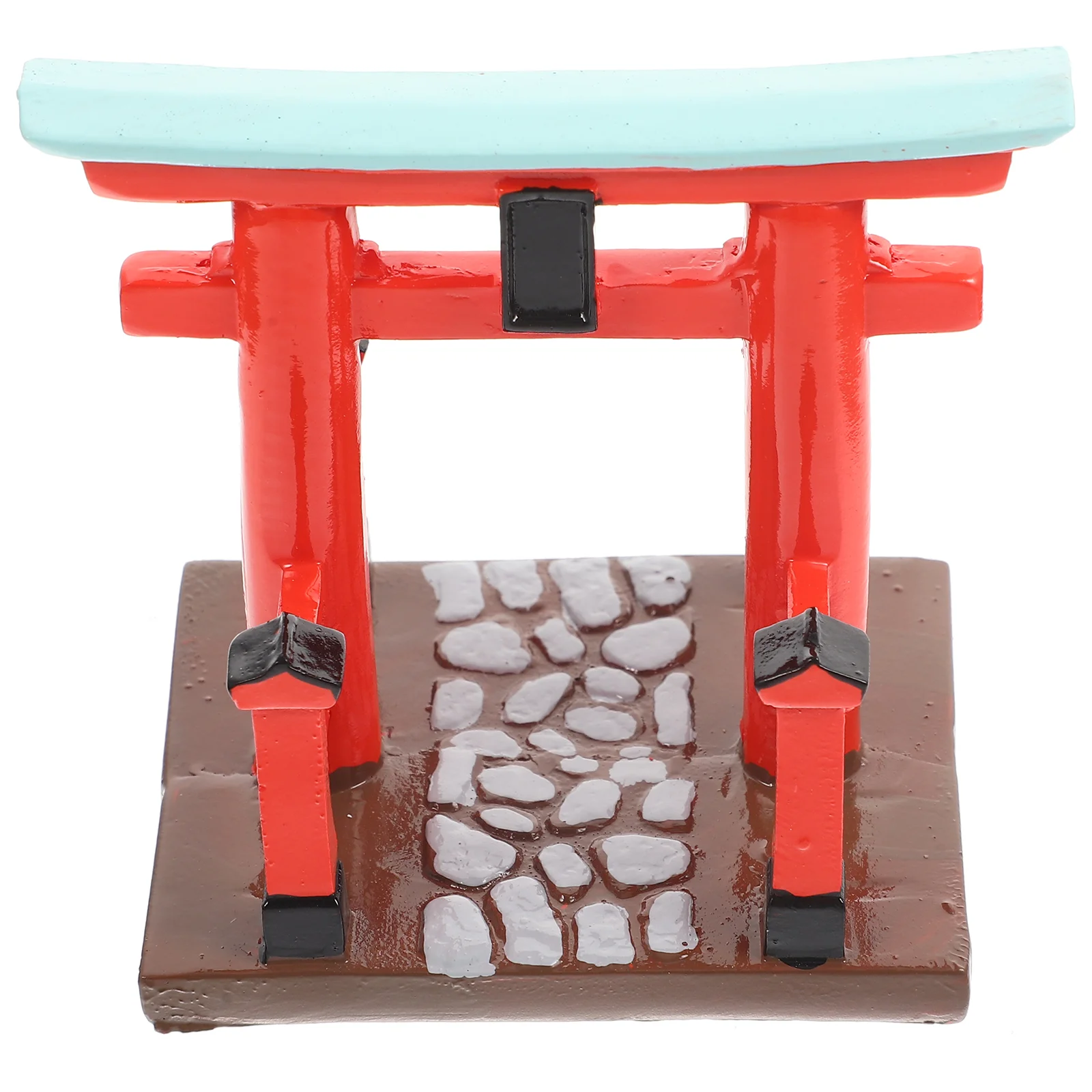 Accesorios de puerta Torii, juguetes de decoración, linternas chinas, acuario, decoración de casa de resina en miniatura