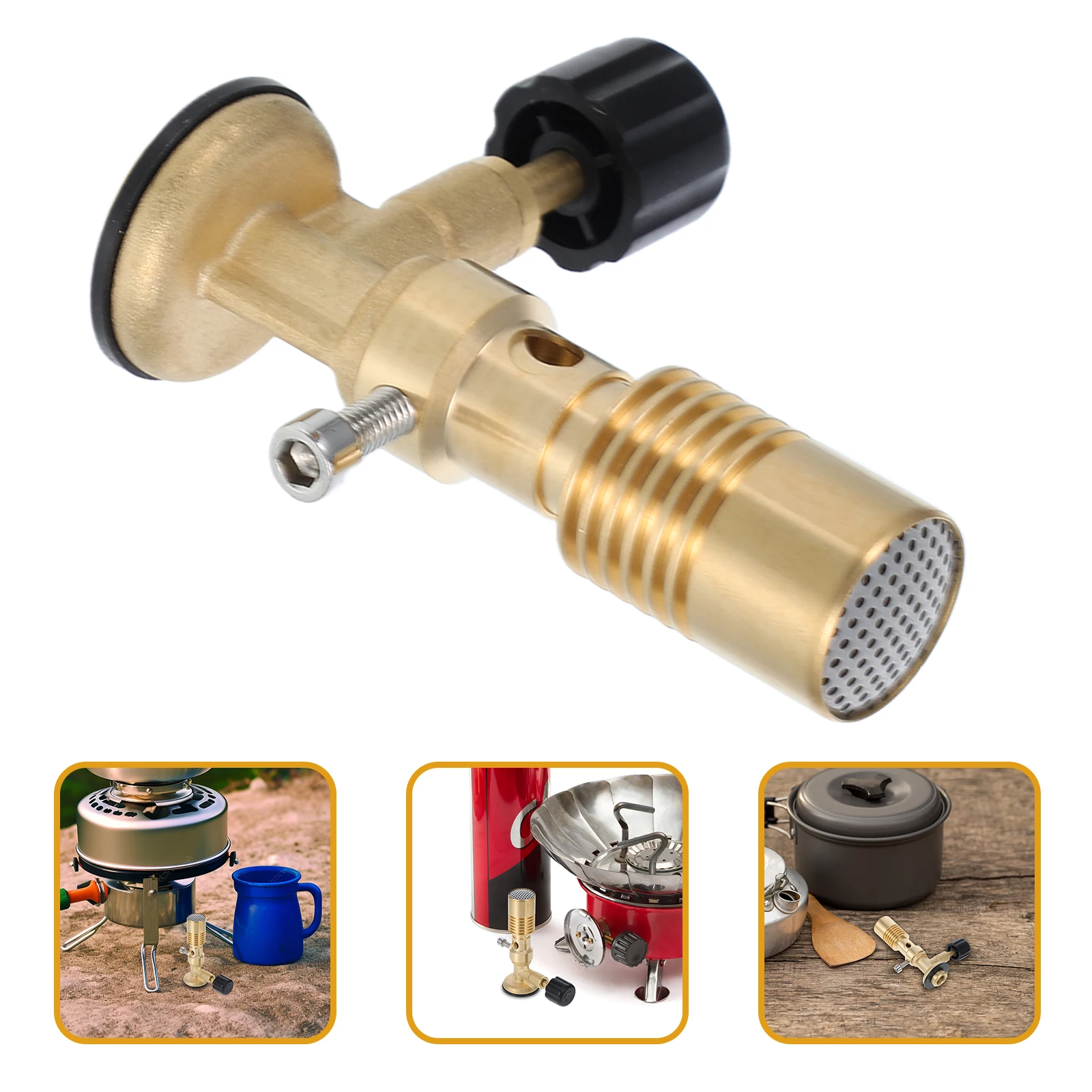 

Outdoor Portable Propane Torch - Brass Blowtorch for Camping BBQ & Griddle Cooking Supply Portable Laboratory Mini Travel Head