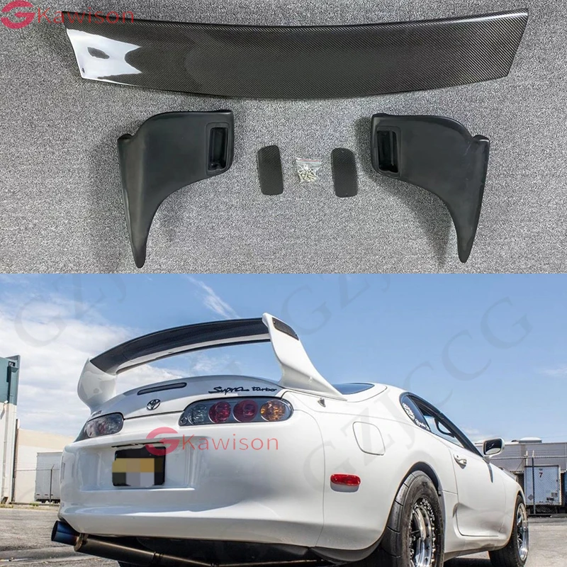 

Carbon Fiber Blade 1993-2002 For Toyota Supra MK4 TRD Style Spoiler JZA80 Rear Wing Trunk Spoiler