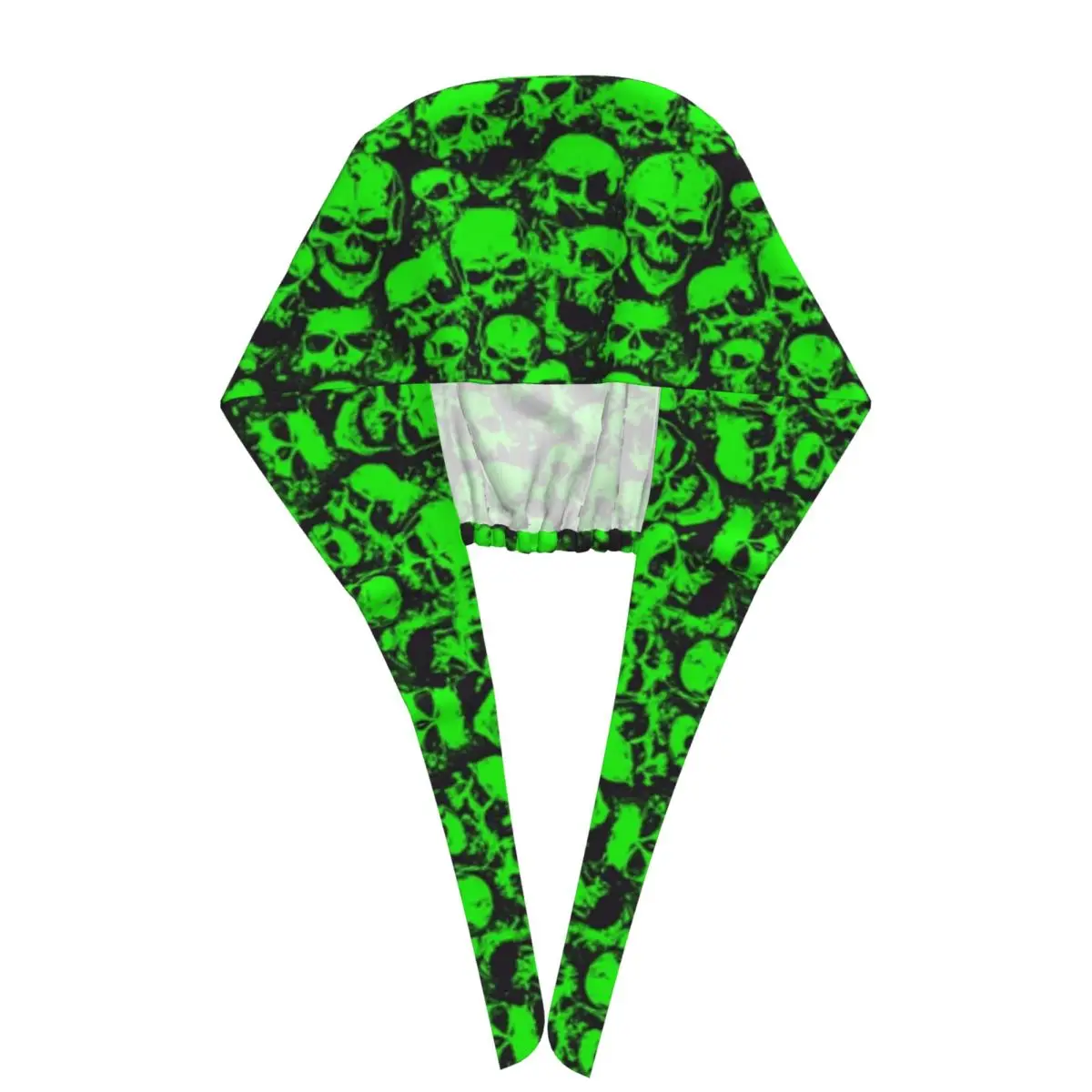 Ghost Skull Print Luminous Horror Night Halloween Scrub Hat Doctor Working Surgical Cap Adjustable Nursing Caps for Dentist