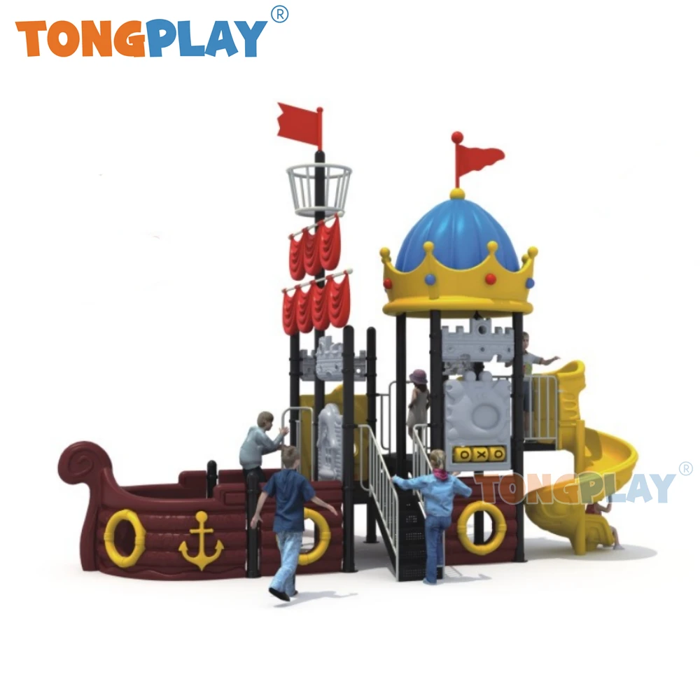 Tong play Large ship series best-seller custom-made outdoor slide quality factory equipment parco giochi all'aperto per bambini