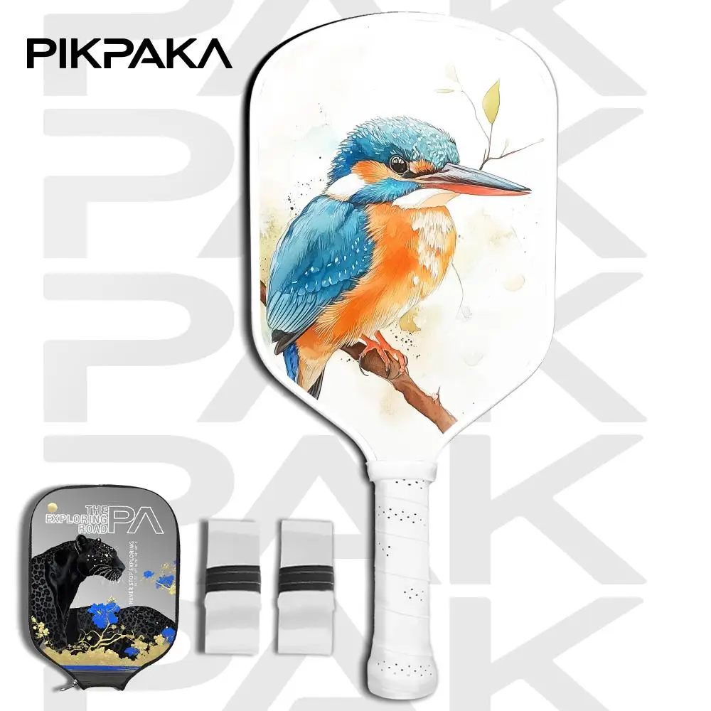 Мультяшные H-Hey Duggees, милое весло для пиклбола T700, цельный корпус из углеродного волокна, термоформованный сотовый сердечник 16 мм, с сумкой и лентой для захвата Мультяшные H-Hey Duggees, милое весло для пиклбола T700, цельный корпус из углеродного волокна, термоформованный сотовый сердечник 16 мм, с сумкой и лентой для захвата