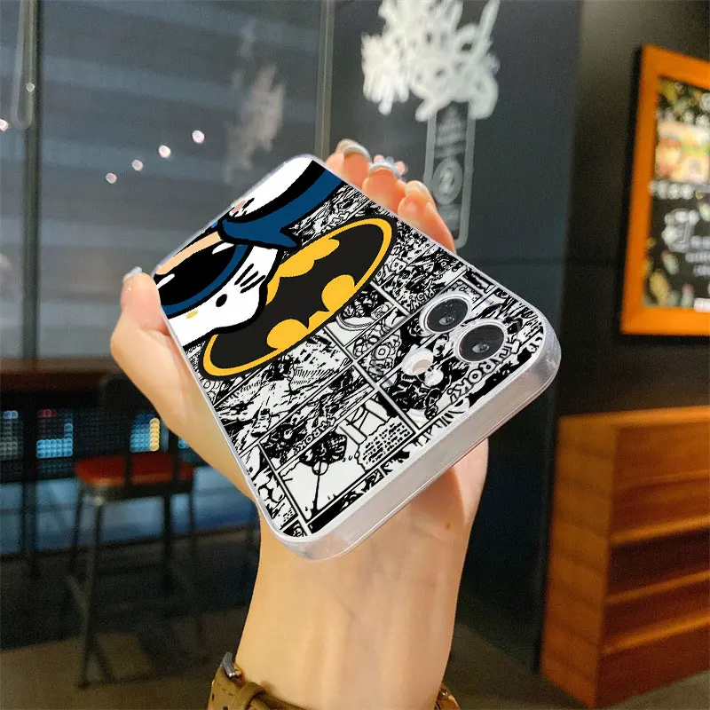 Cartoon B-bat-man Phone case for iPhone 16 15 14 13 12 11 Plus Pro ProMax 13 12 Mini X XS Max XR 7 8 SE cases