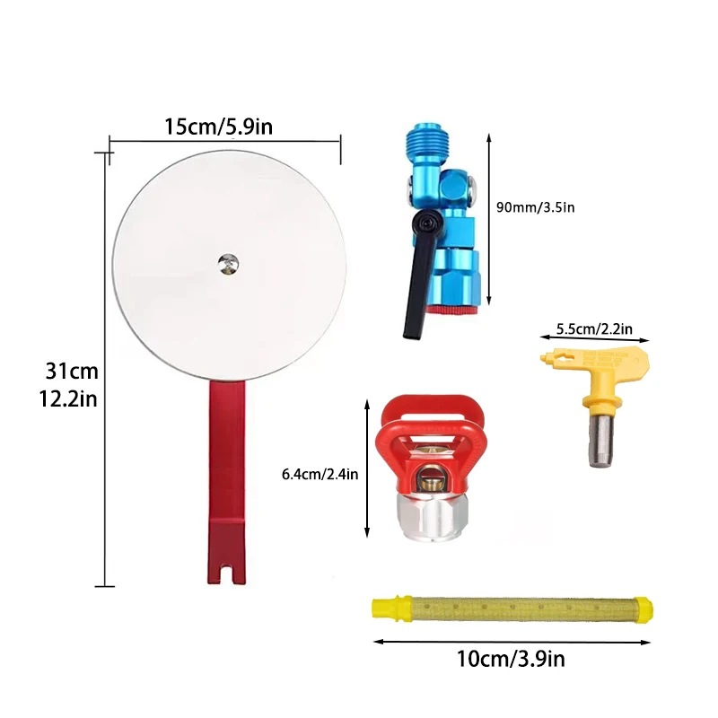 Направляющая для распыления, аксессуары, инструменты для всех безвоздушных распылителей краски, перегородка для латексной краски, насадка для сиденья «утконос», аксессуар для фильтра