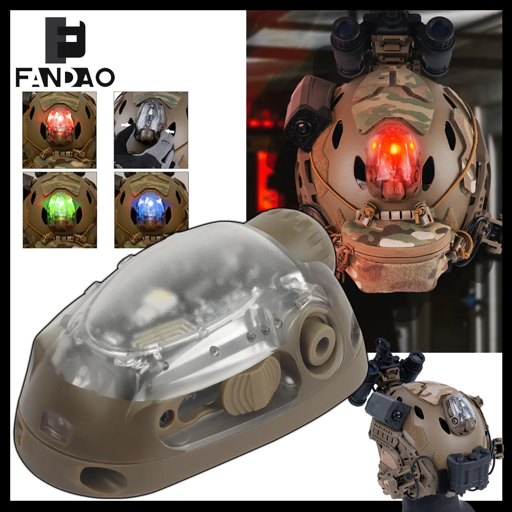 

Tactical Ladybird Lamp Airsoft LED Strobe Helmet Lamp Multipurpose Survival Safety Flash Light for CS Camping Hunting Cosplay