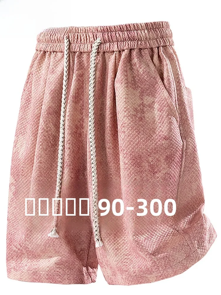 

Мужские летние шорты MoChao в американском ретро-стиле с цветочным принтом, охлаждающие, свободные, больших размеров, повседневные, длиной до колена