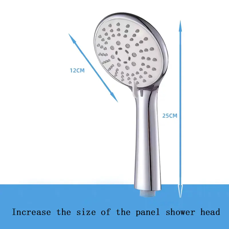 

1pcs Bathroom Handheld Shower Head with Large Water Flow Home Shower Head for Water Heater Bath Rain Shower Nozzle Showerhead