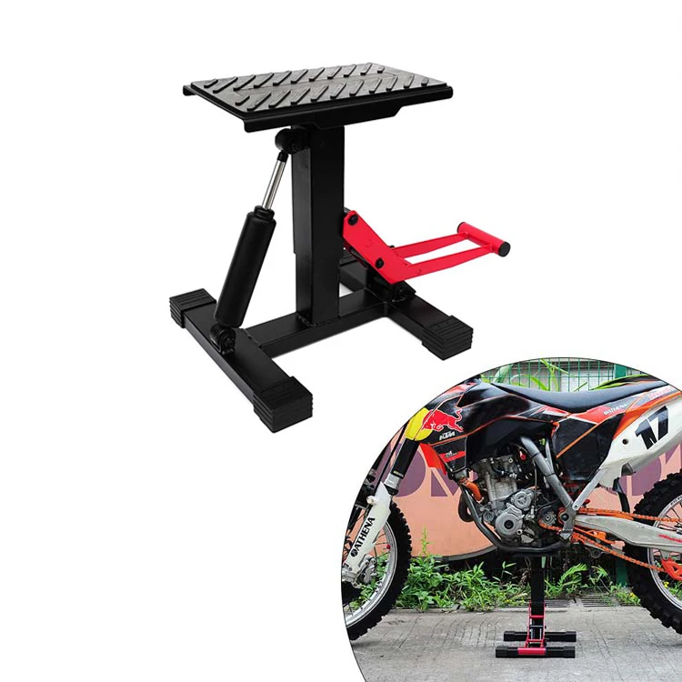 

Motorcycle Dirt Bike Stand Bike Repair Tool Lift Stand With Damper Rod