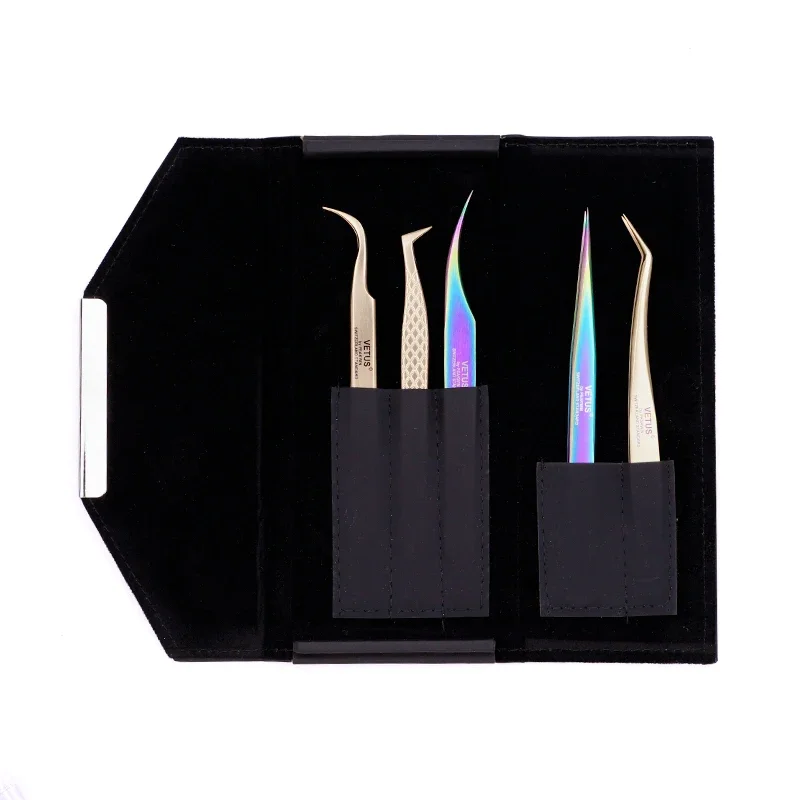 Sac de rangement pour pincettes d'extension de cils, 1 pièce, étui de rangement Portable en cuir, outil de maquillage pour faux cils, accessoires pour cils