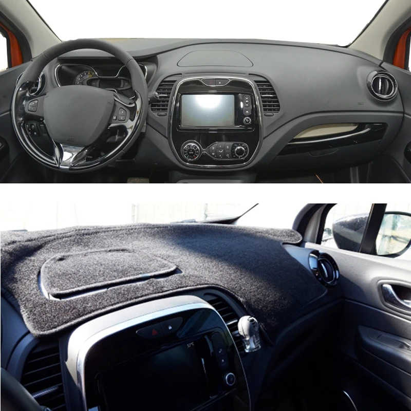 

For Renault Captur Kaptur 2013-2016 2017 2018 2019 Samsung QM3 Car Dashboard Cover Dash Mat Sun Shade Pad Rug Carpet Accessories