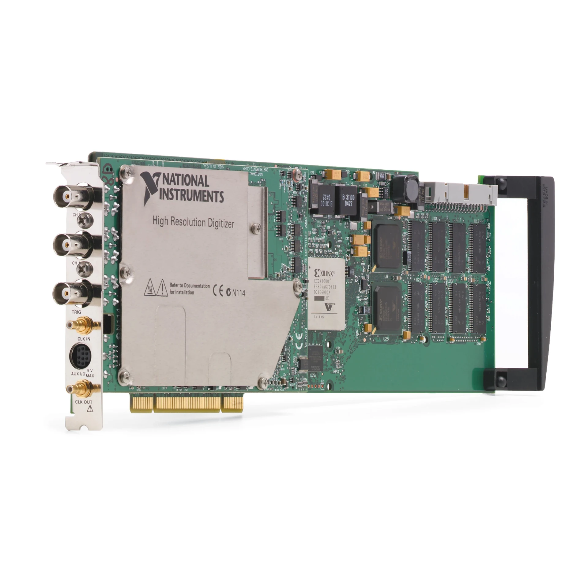 

NI- PCI-5124 Oscilloscope Device 150 MHz Bandwidth 200 MS/s with Two Channels