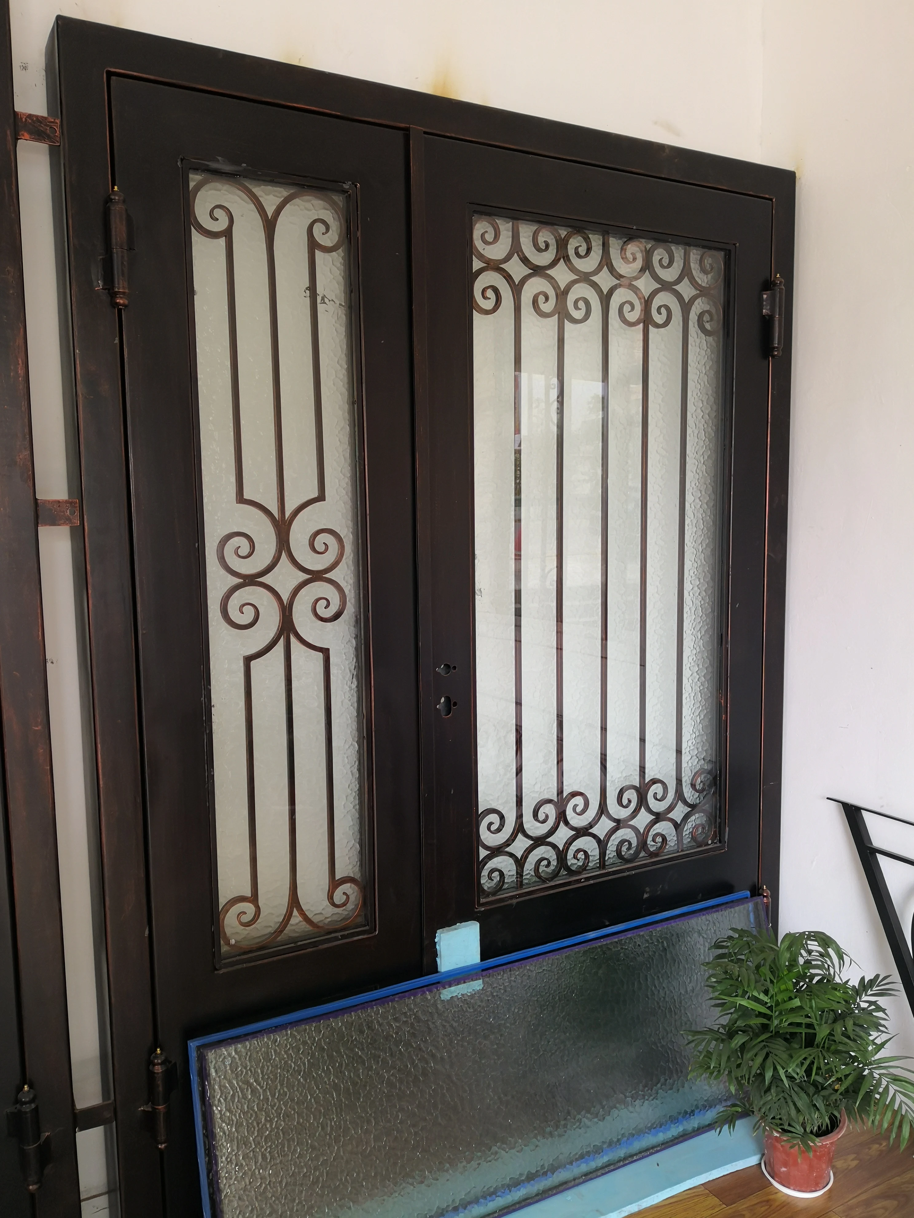 Home Villa Steel French Wrought Iron Doors Railings Fences Balustrades Driveway Gates Designs