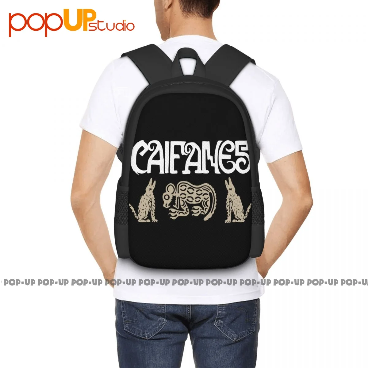 Caifanes-rock En Espanol – sac à dos jaguar grande capacité, sac de plage Vintage, sac de gymnase multifonction