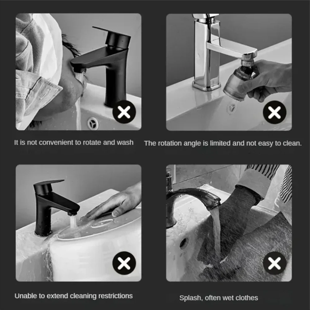 Universal Rotating Robotic Arm Faucet for Both Hot and Cold Use In Household Kitchen Bathroom Washbasins Faucet Accessorie