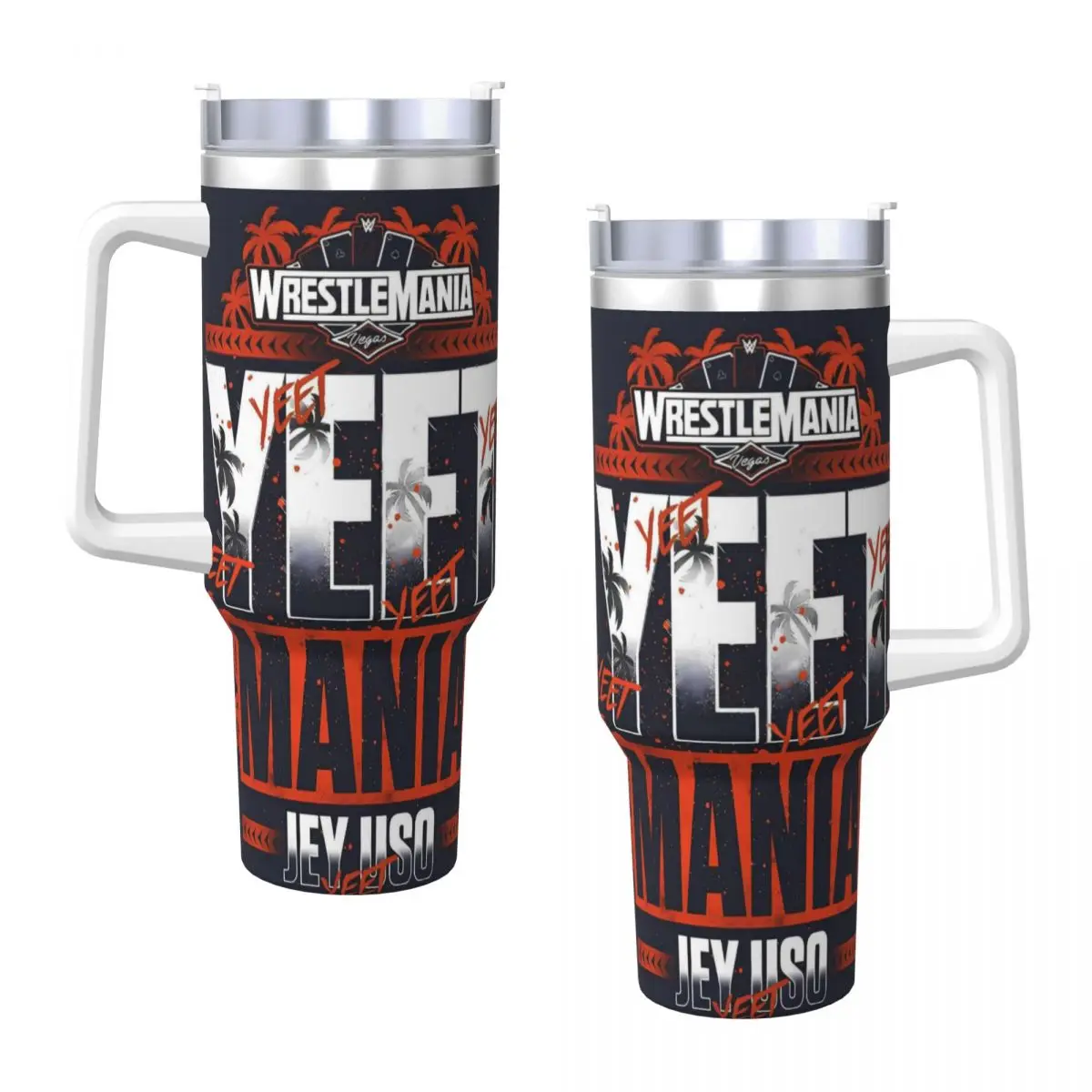 

Stainless Steel Tumbler JEY YEET USO Wrestling Thermal Cups Leakproof Hot Drinks Mugs Cup Travel Custom Water Bottle