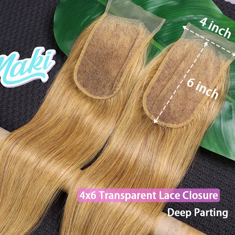 

# 27 цветов, прямые 4x6 дюймов, прозрачные кружевные застежки, 100% человеческие волосы, предварительно выщипанные отбеленные узлы, невидимые кружевные необработанные волосы для женщин