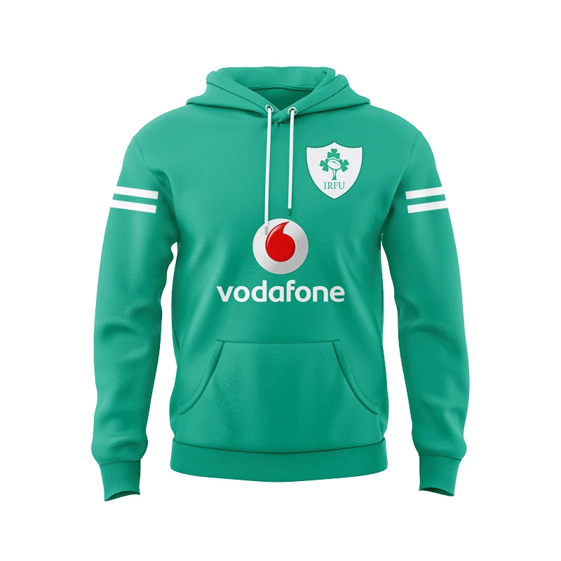 2023 IRELAND RUGBY Home and away Rugby Training Jersey Hoodie (Custom name and number )