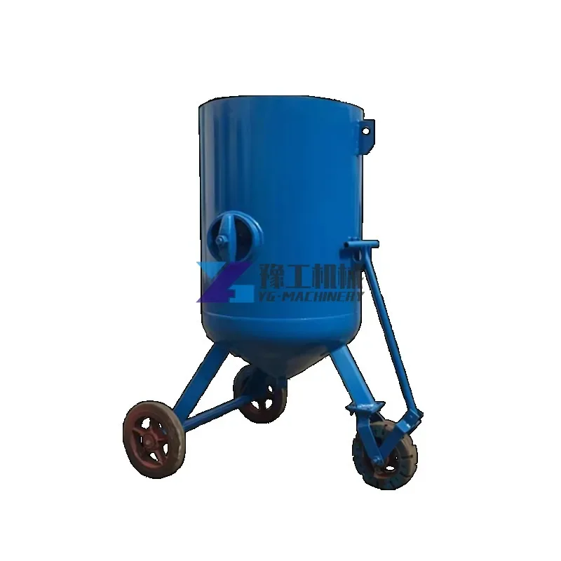 Dry Type Sand Blasting Machine High Efficiency Cleaning Scrub Sandblasting Machine Portable Sandblaster Automated Pressure Pot