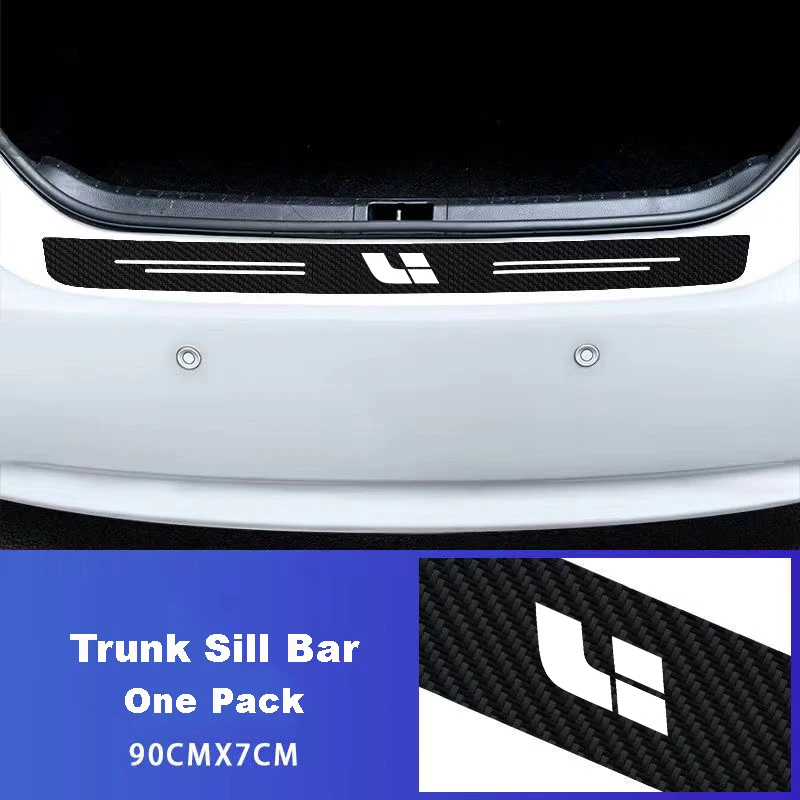 Auto Carbon Fiber Decals Stickers Car Door Threshold Scuff For Lixiang LEADING IDEAL L7 L8 L9 2023 Li accessories