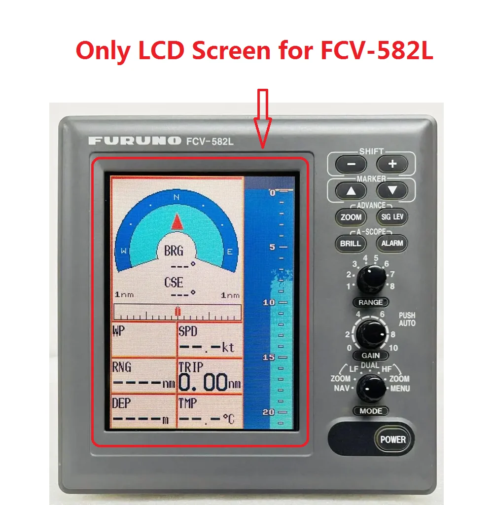 LCD Screen Display For Furuno Fish Finder FCV-582L Color Screen Replacement