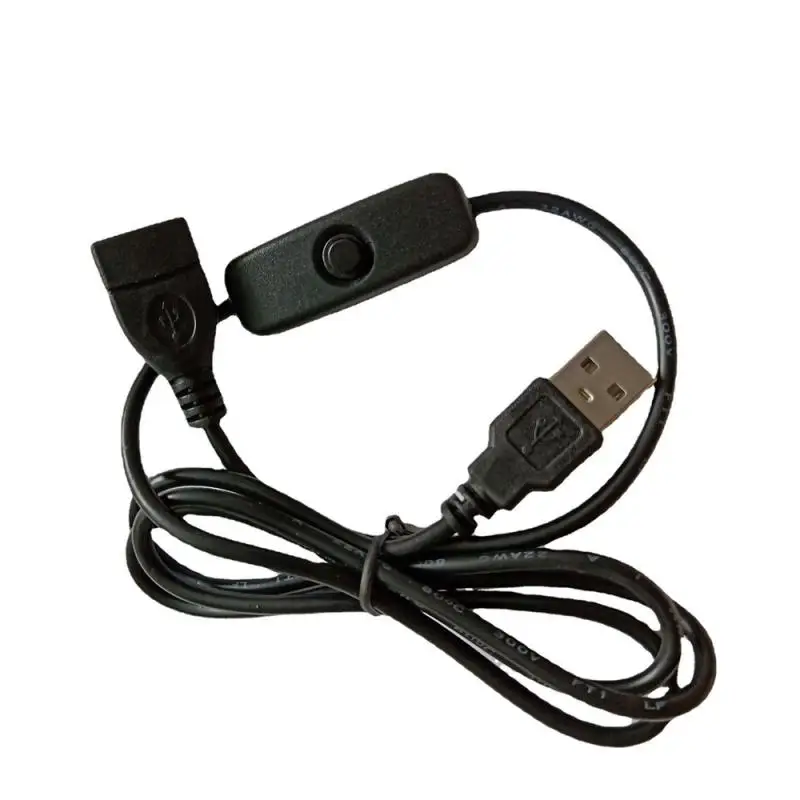 Cabo de extensão USB com interruptor, macho para Master Data, Four Core Data Transmission, 1 m